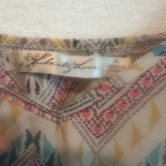 Liberty Love Multicolor Chevron Jumpsuit - Picture 4 of 7